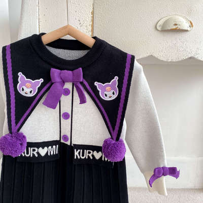 褶学院风万圣节针织裙潮