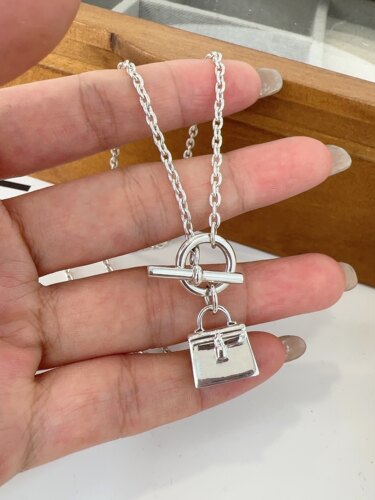 精工版S925纯银包包项链女