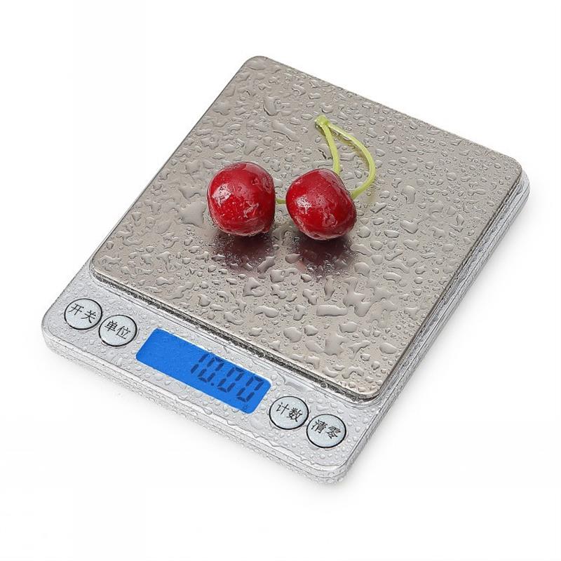 珠宝秤便携 厨房家用称重器 高精度不锈钢电子 烘焙 秤 食物小称