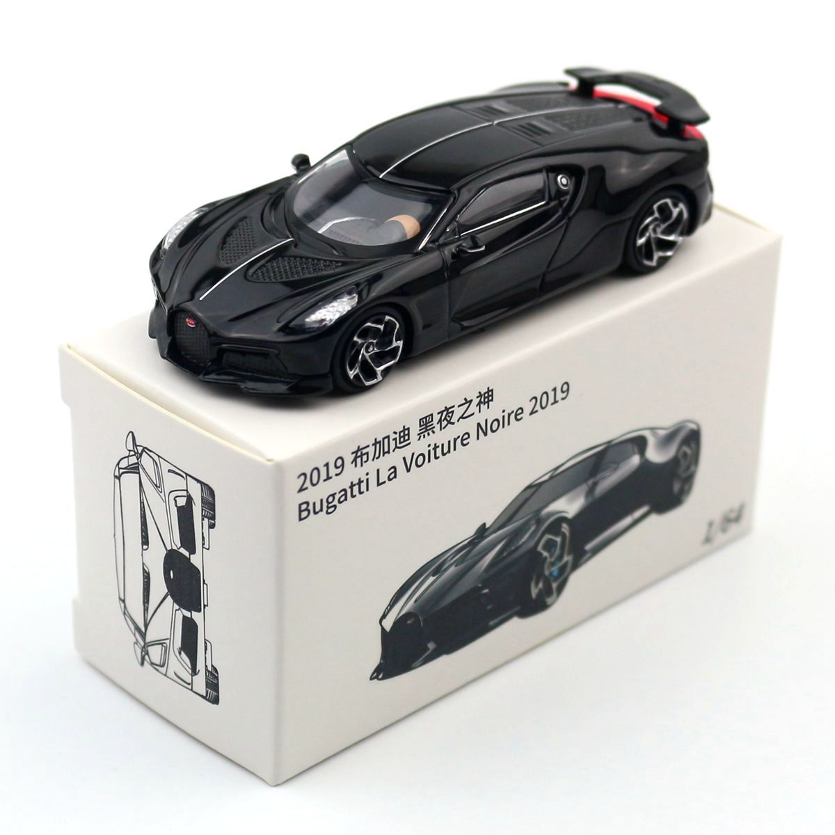1/64布加迪LVN黑夜之神JKM黑夜之声Jackiekim玩具跑车模型1:64