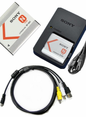 索尼DSC-W310 J20 W320 W330 W510 W670照相机电池+充电器+数据线