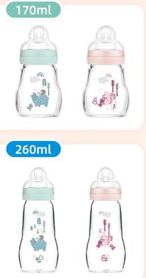 MAM美安萌晶彩耐温玻璃奶瓶260ml