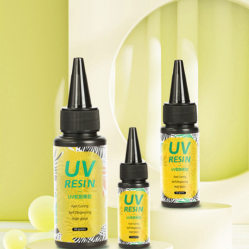 UV滴胶软胶高透时光宝石速干软胶手机壳封层滴胶流麻覆板uv胶亮油