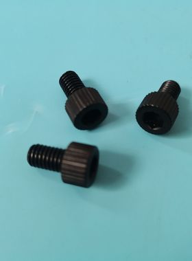 黑色m8m10尼龙内六角螺丝螺栓螺钉塑料绝缘pa66材质方便手拧