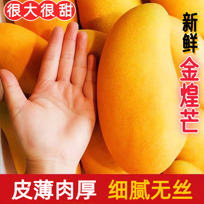 金煌芒水仙芒果新鲜热带水果应季黄皮大青芒果甜心芒整箱10斤包邮