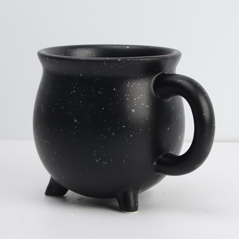 陶瓷马克杯锅炉杯万圣节马克杯鬼节礼品杯女巫杯陶瓷杯创意礼品杯