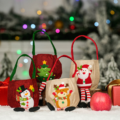 圣诞节平安夜提篮苹果袋