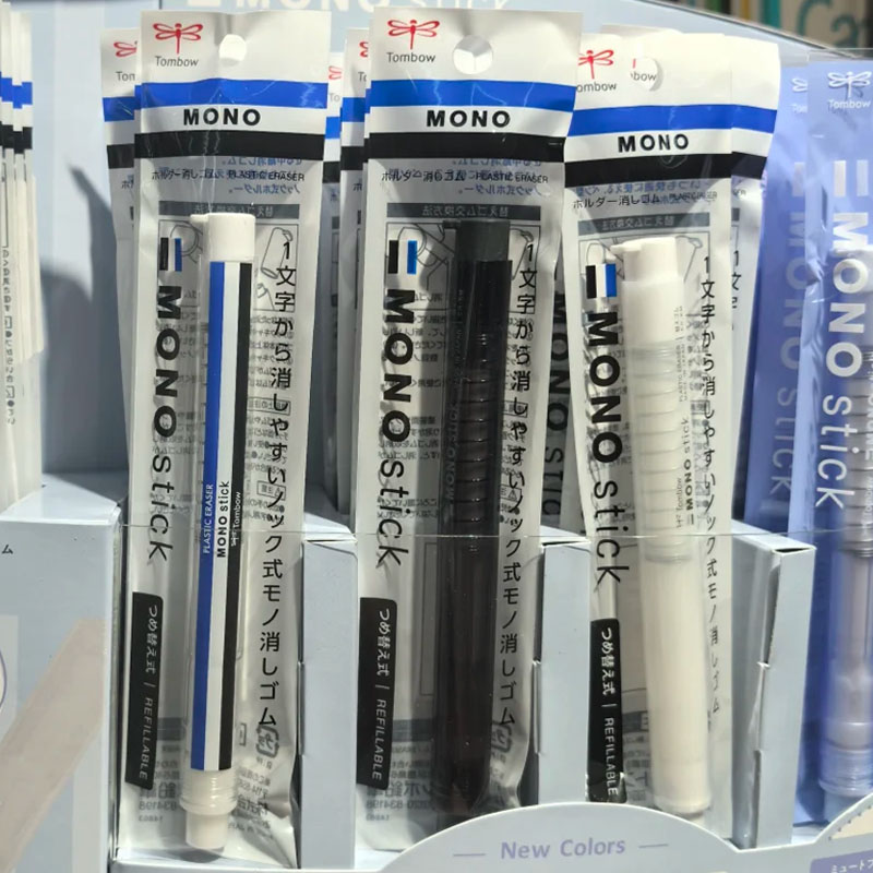 日本Tombow蜻蜓笔式按动橡皮