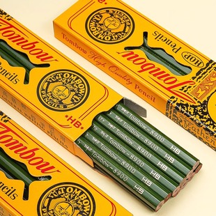 日本进口tombow蜻蜓8900经典 书写铅笔绘画制图原木环保六角HB