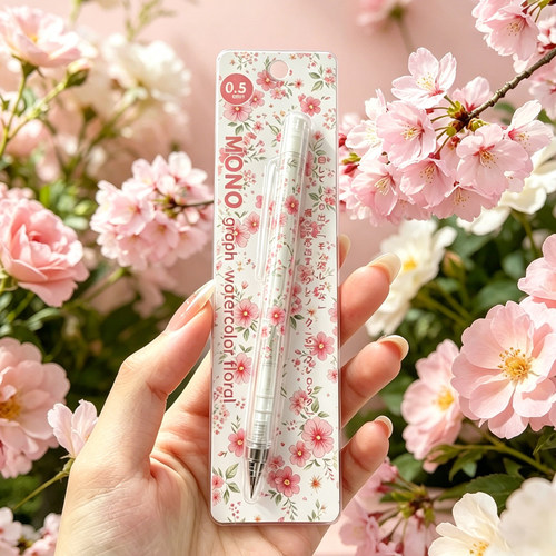 日本TOMBOW蜻蜓MONO春日花蕊自动铅笔活动笔摇摇出铅低重心0.5mm