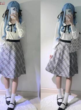 KILIKILI丰川祥子cos服 MyGo!!! BanG Dream 衬衣格子裙 MyGo cos