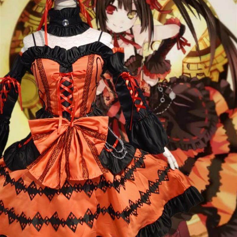 分码COS时崎狂三服装狂三灵装 约会大作战连衣裙动漫cosplay女装