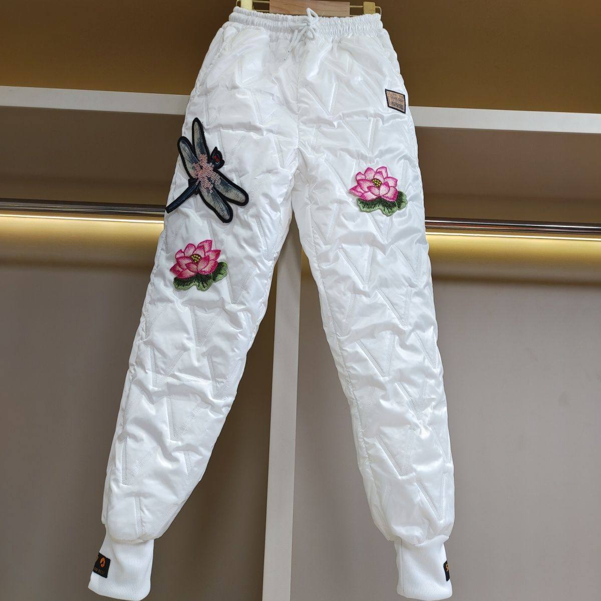 秋冬季新款刺绣加厚棉裤女高腰韩版哈伦显瘦冬季长裤潮,女装/女士精品,棉裤/羽绒裤,淘宝优惠券,粉丝福利购,淘宝优惠卷