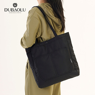 新款纯色大容量大学生上课休闲百搭气质轻便托特包日常通勤单肩包