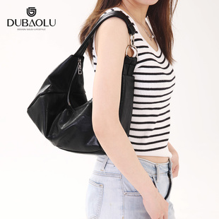 新款气质精巧简约轻便饺子包百搭休闲通勤慵懒风单肩斜挎腋下包