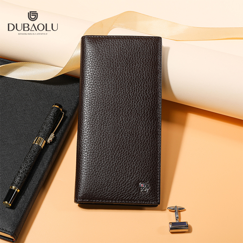 头层牛皮长款钱包手拿包牛皮钱夹