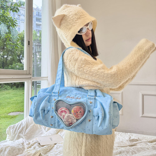 梁拌泡菜LBPC恶魔之心痛包单肩包街头感原创设计休闲百搭手提包