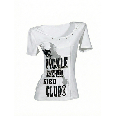 梁拌泡菜#街区密语#铆钉印花T恤