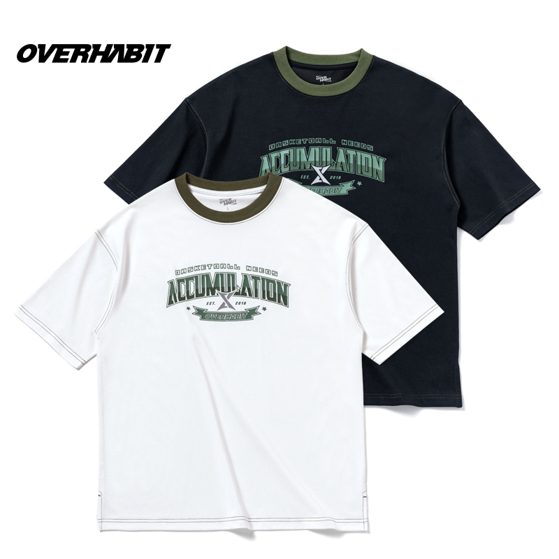 军哥篮球夏季2025新款短袖t恤男