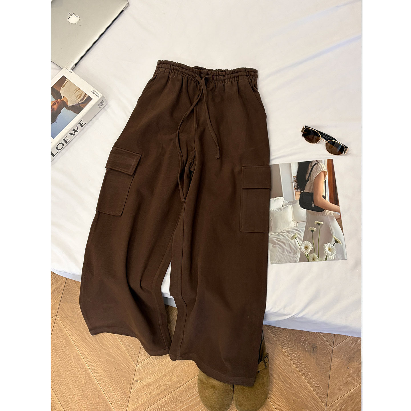 all about you棕调松弛感，这条工装裤承包我整个秋冬的舒服,女装/女士精品,休闲裤,淘宝优惠券,粉丝福利购,淘宝优惠卷