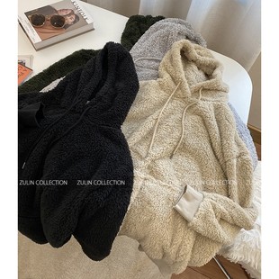 最后十来件清仓◆走澳洲订单毛毛卫衣冬季柔软长袖连帽衫A20303