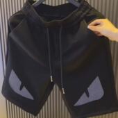 休闲透气五分裤 2025夏季 宽松帅气沙滩裤 冰丝短裤 潮流 欧洲站新款