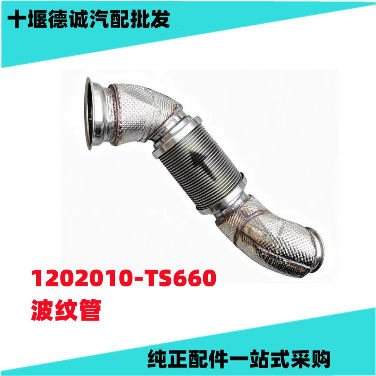 1202010-TS660排气管波纹管金属软管消声器排气管天龙旗舰KXkl