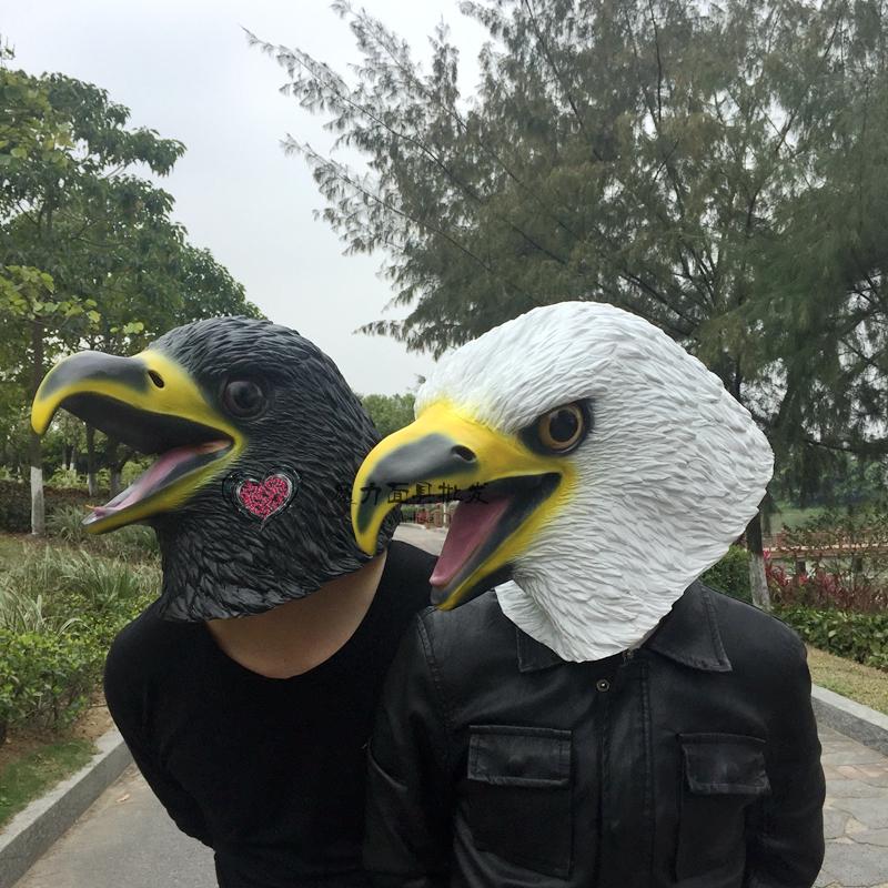 老鹰面具头套 小鸟鸽子动物道具神雕侠侣舞会老鹰抓小鸡鹦鹉面具