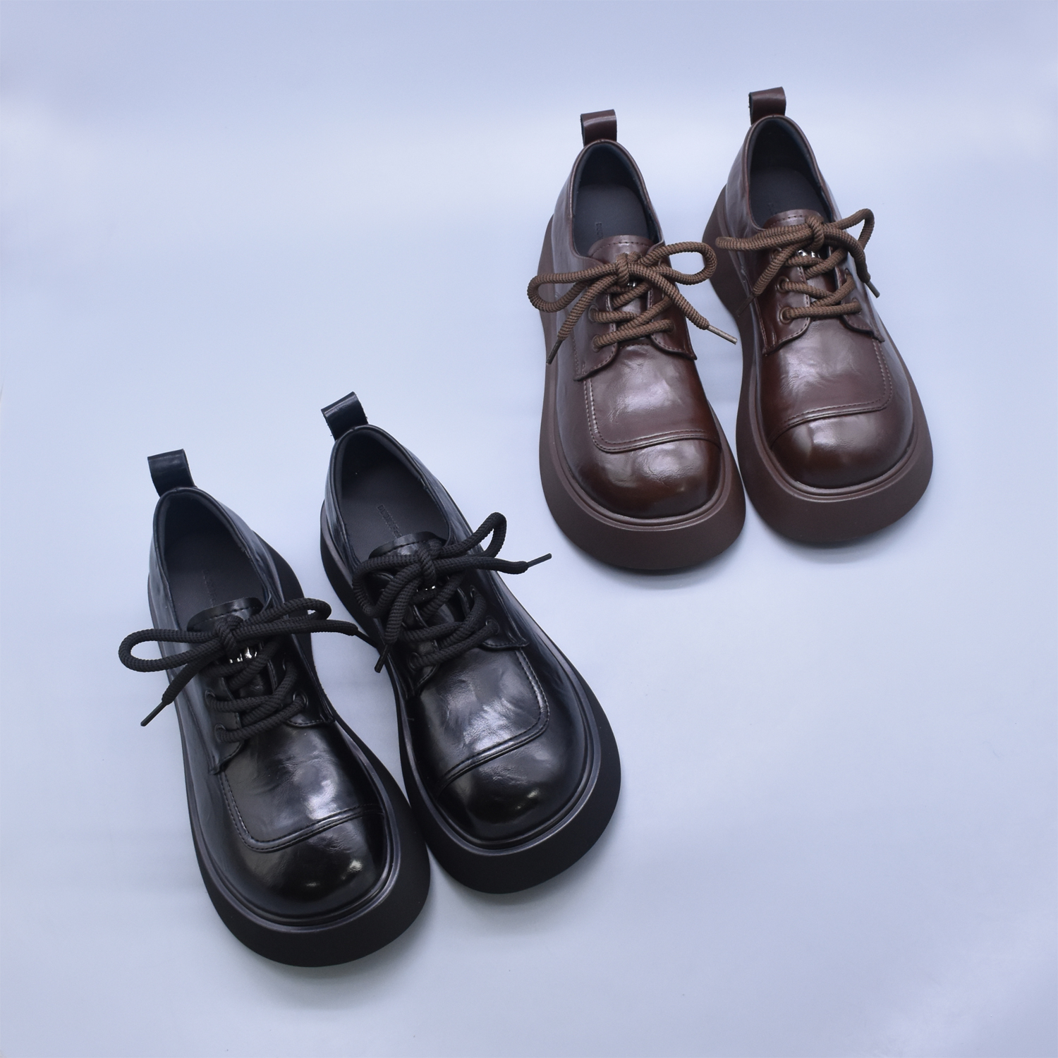 秋季新款复古森系单鞋厚底粗跟休闲百搭轻便大头休闲女单鞋包邮潮