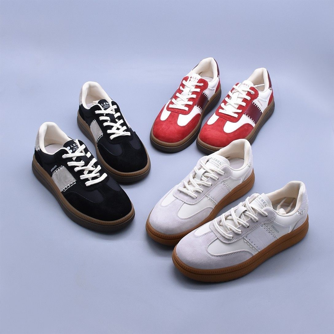 清~厚底牛皮软底阿甘鞋休闲轻便舒适型INS超火休闲德训鞋女板鞋,女鞋,休闲板鞋,淘宝优惠券,粉丝福利购,淘宝优惠卷