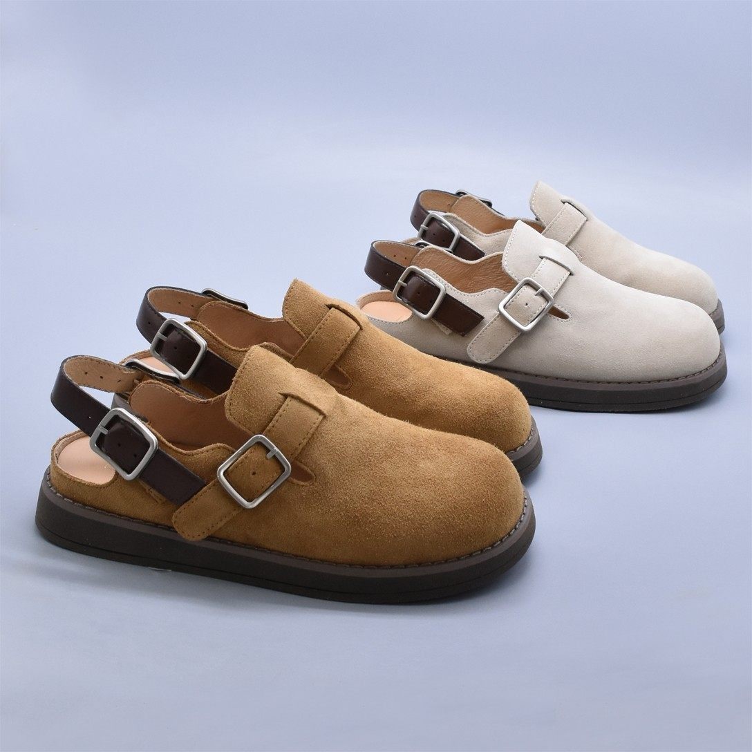 微瑕清~春季勃肯鞋女复古休闲平底搭扣带防滑休闲软底牛皮单鞋,女鞋,勃肯鞋/软木鞋,淘宝优惠券,粉丝福利购,淘宝优惠卷