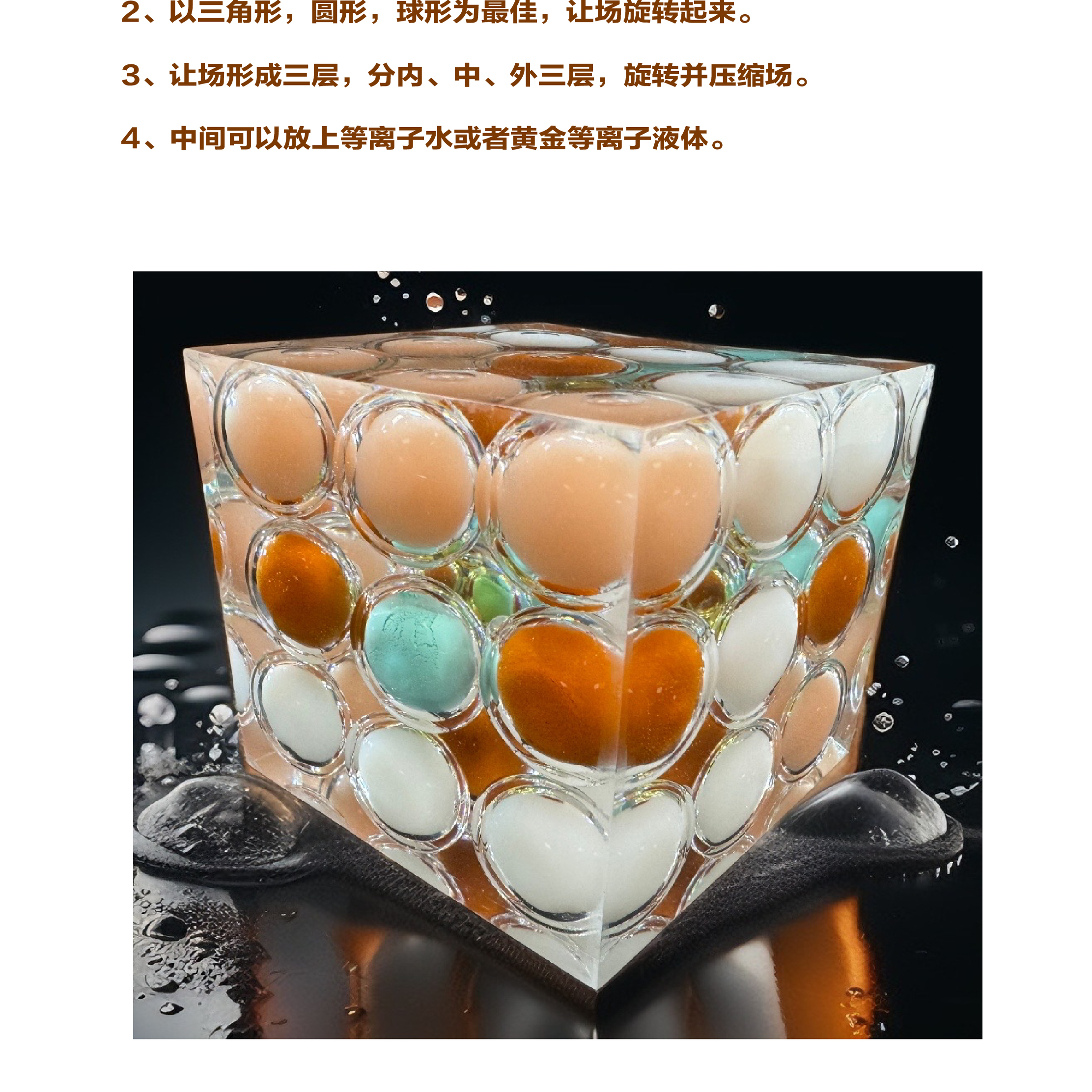 等离子能量金字塔魔方正八面体