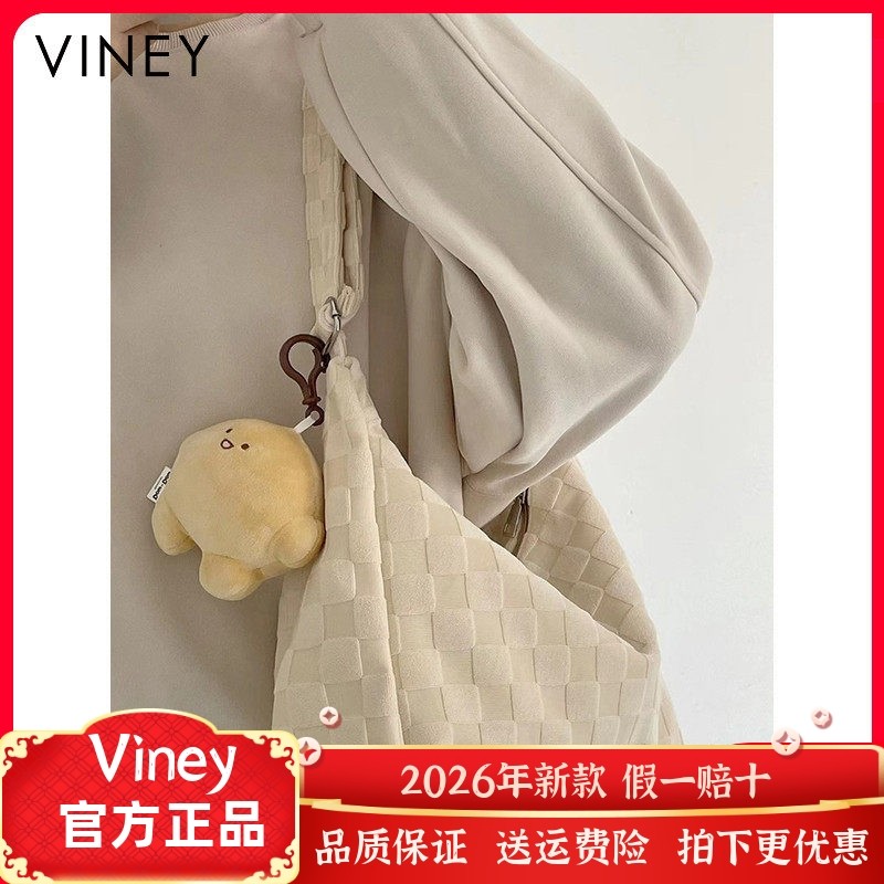 Viney包包百搭新款帆布托特女包购物大容量网红上课通勤单肩大包