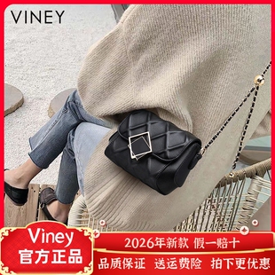 包包女秋冬网红新款女包斜挎包网红真皮百搭时尚小众链条包小包潮