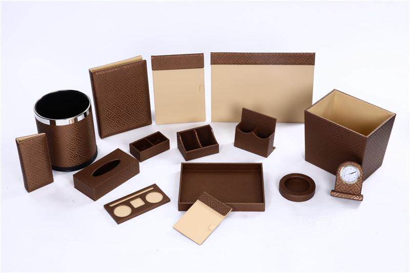 酒店宾馆客房用品皮具/收纳盒纸巾盒便签本夹/一次性易耗品盒鞋蓝