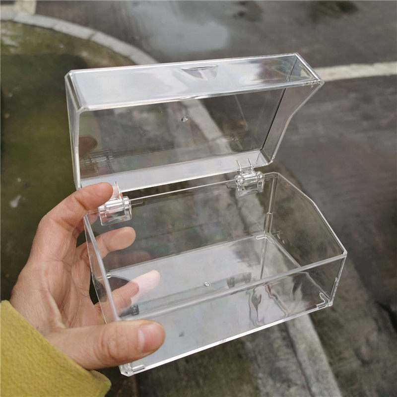 亚克力翻盖棉签盒分格简约桌面口红收纳盒透明防尘化妆棉收纳盒,收纳整理,桌面收纳盒,淘宝优惠券,粉丝福利购,淘宝优惠卷