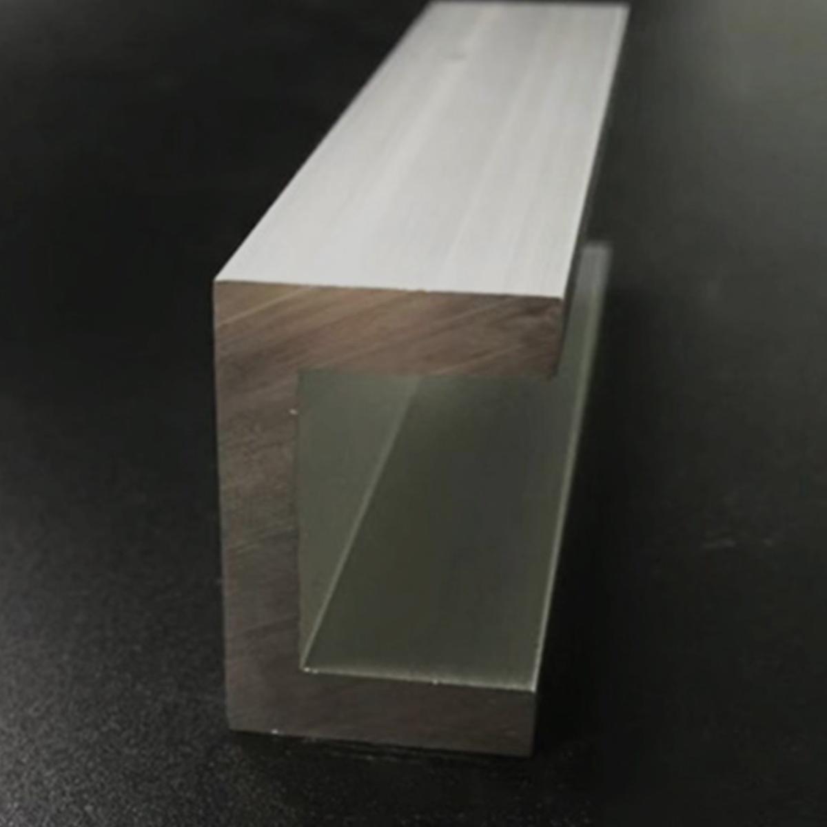 U型铝30x20x5mm内径20mm槽铝厚5mm铝合金u型槽导轨铝型材工业铝槽