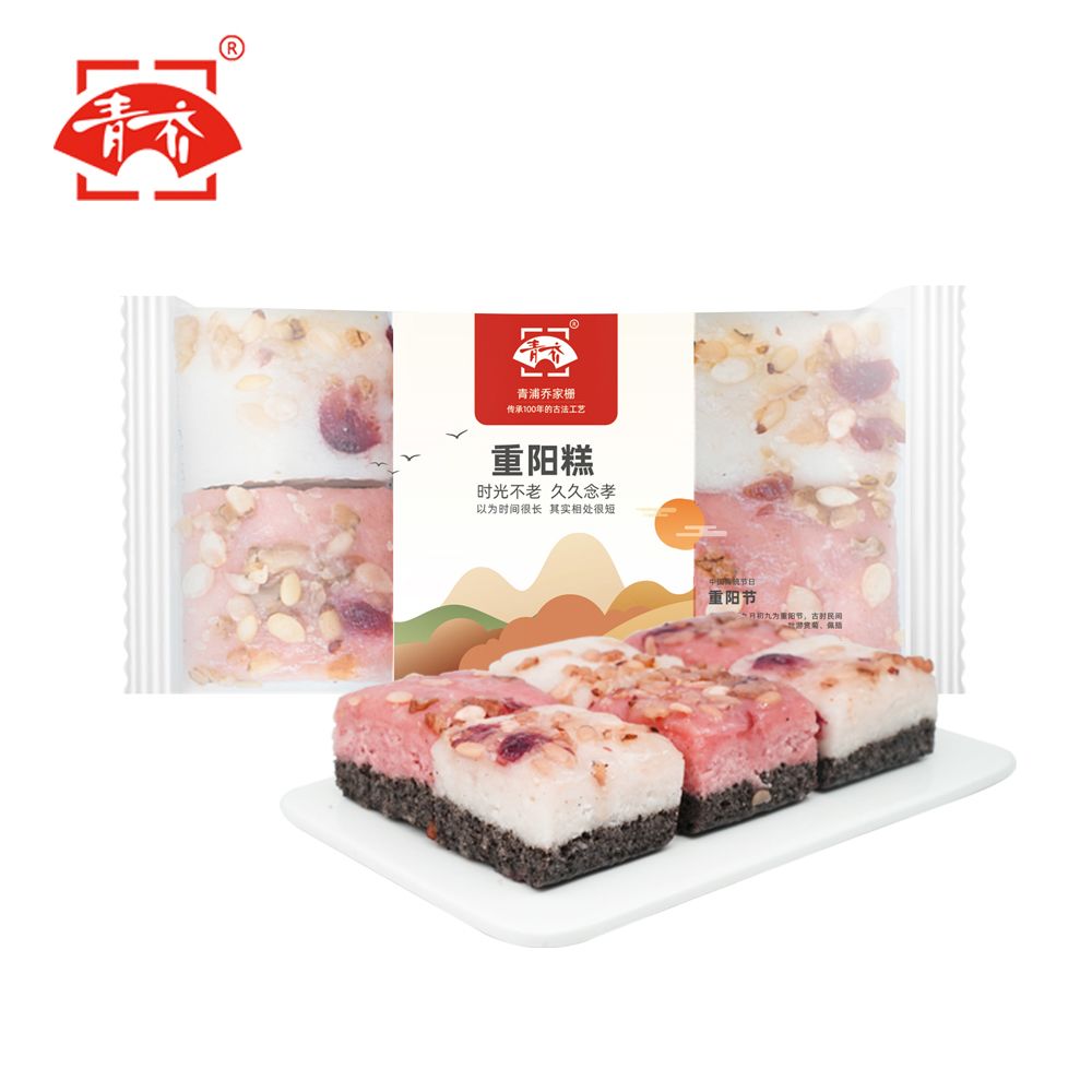 上海青浦乔家栅重阳糕百果松糕米糕发糕传统蒸糯米糕崇明糕休闲
