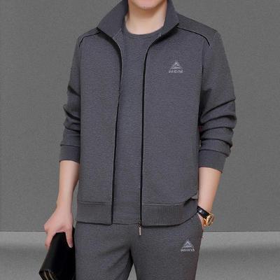 中老年运动套装男春秋季2025新款爸爸休闲男装高端男士穿搭一整套