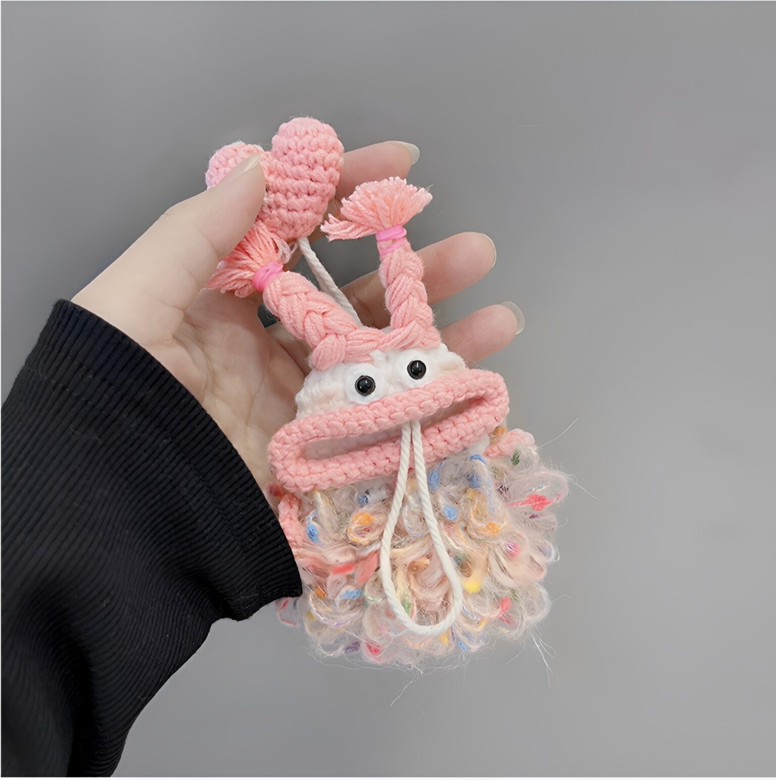 可爱网红汽车钥匙套壳包扣适用于奥迪宝马奔驰大众别克本田车挂件