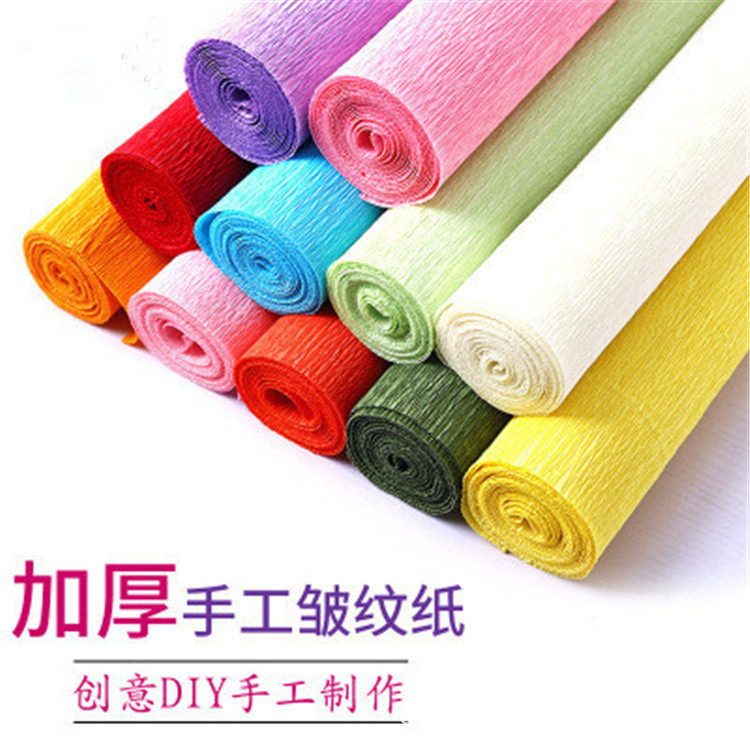 彩色手工diy材料纸玫瑰伸缩