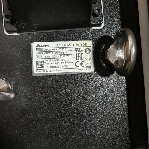 DELTA台达ECMA-FA1855R3 AC伺服电机，(议价)