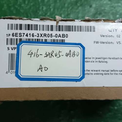 （议价)6ES7 416-3XR05-0AB0  400模块
