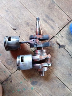 雅马哈派尼海的双马百盛2冲30马力船外机发动机曲轴活塞