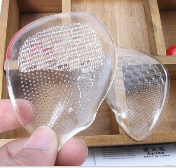TRANSPARENT INVISIBLE SILICONE NON-SLIP ULTRA-SOFT THICKENED HIGH HEELS FRONT HALF PAD FOREFOOT PAD HALF PAD ANTI-SLIP MAT HAND WASHABLE