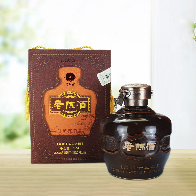 旦阳牌丹阳十五年陈酿坛装老陈酒 清爽半甜型善酿黄酒糯米酿送礼
