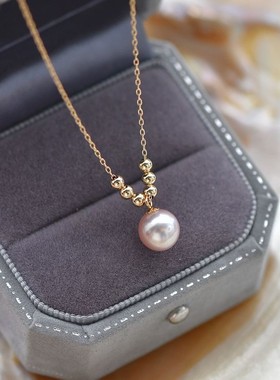 18K天然淡水珍珠轻奢锁骨链
