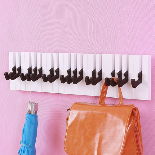 创意挂衣架时尚玄关客厅钢琴键