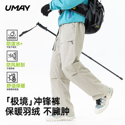 佑美新款白鸭绒羽绒裤