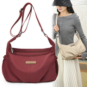 牛津布斜挎包女2024爆款 包包大容量多隔层百搭单肩小包时尚 帆布包